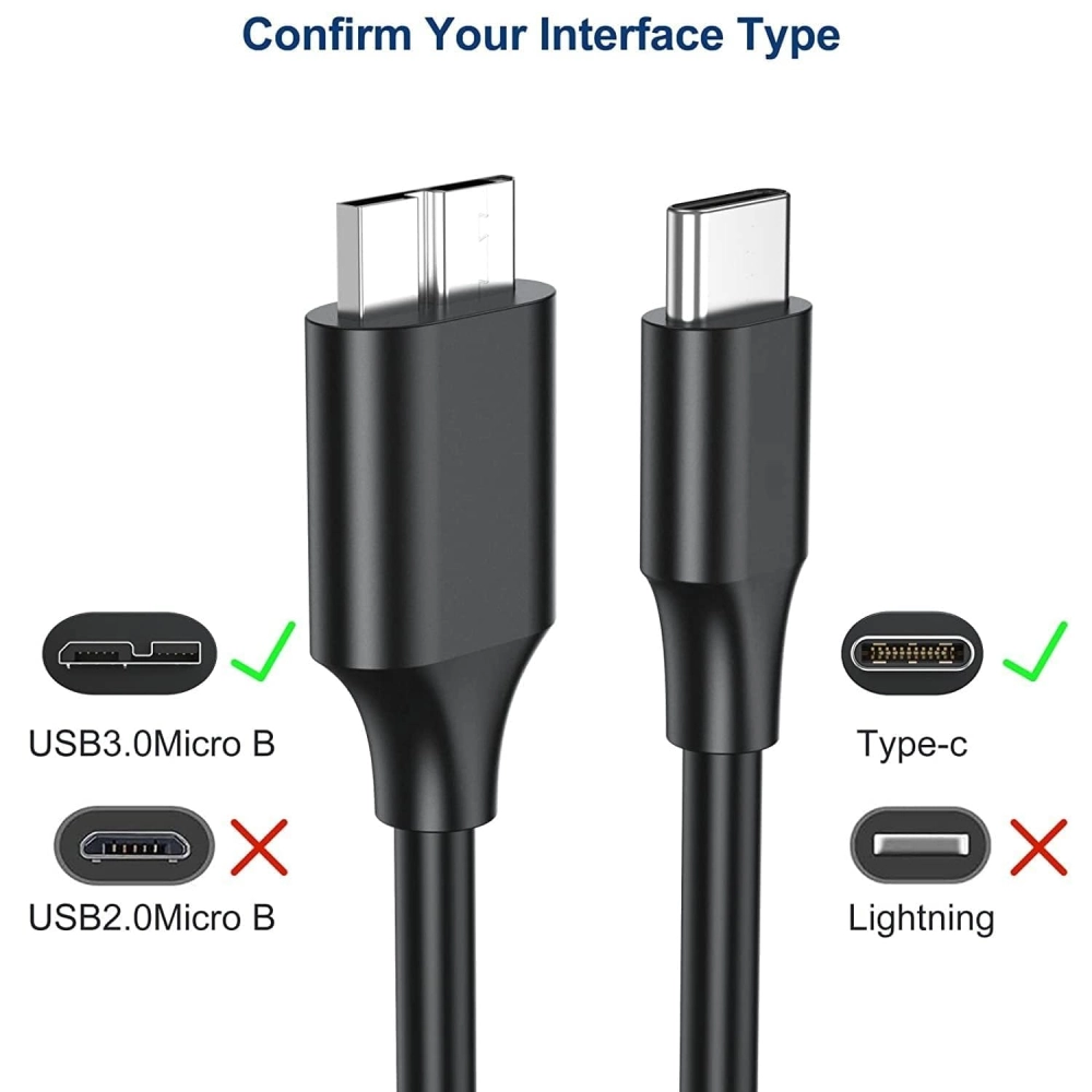 DI Type-C To HDD Cable 3.0 0.5m view 3